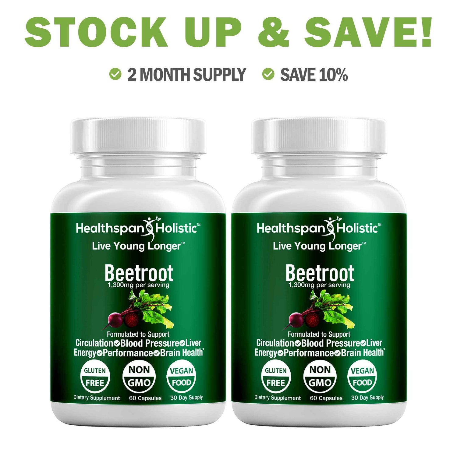 Organic Beetroot 60 Capsules