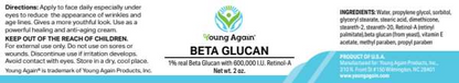 Beta Glucan 1% - Most Effective Anti-wrinkle Cream by Young Again