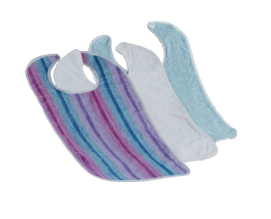 3-Pack 100% Cotton Terry Adult Bib by Wearever Incontinence
