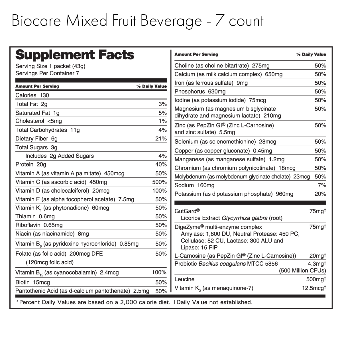 Mixed Fruit Beverage - 7 count