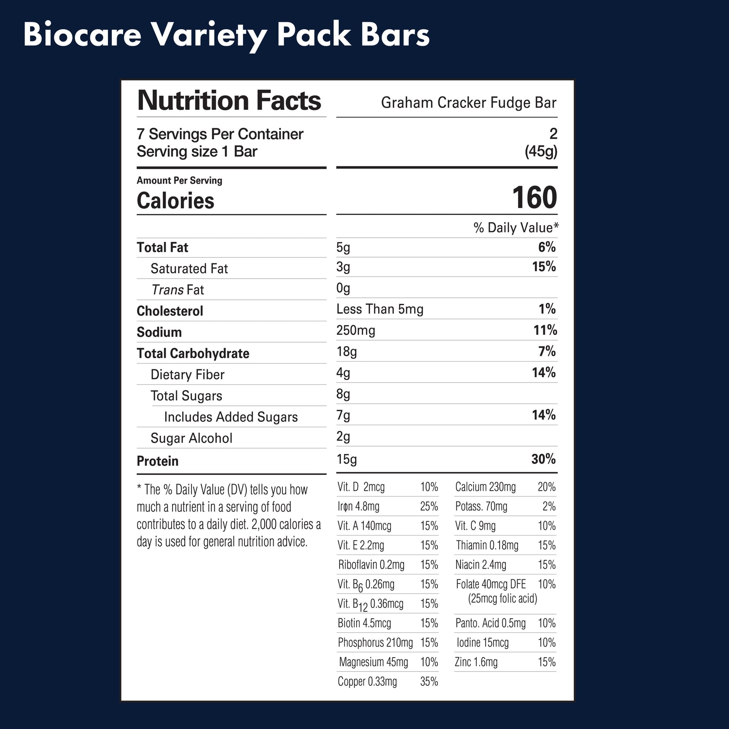 15G Protein Bars Variety Pack (7-Count)