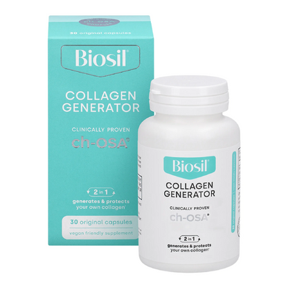 Biosil Collagen Generator - 60 Capsules - with Patented ch-OSA Complex - Generates &amp; Protects Your Own Collagen - GMO Free - 60-Day Supply