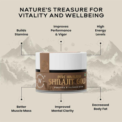 Wellbeing Nutrition Pure Himalayan SJ Gold Resin