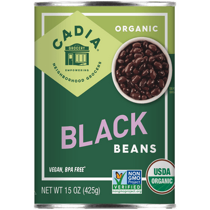 Black Beans, Organic, Cadia by Country Life Natural Foods