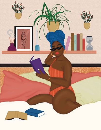 Reading &amp; Relaxing | 48 Piece Puzzle &amp; Candle Gift Set