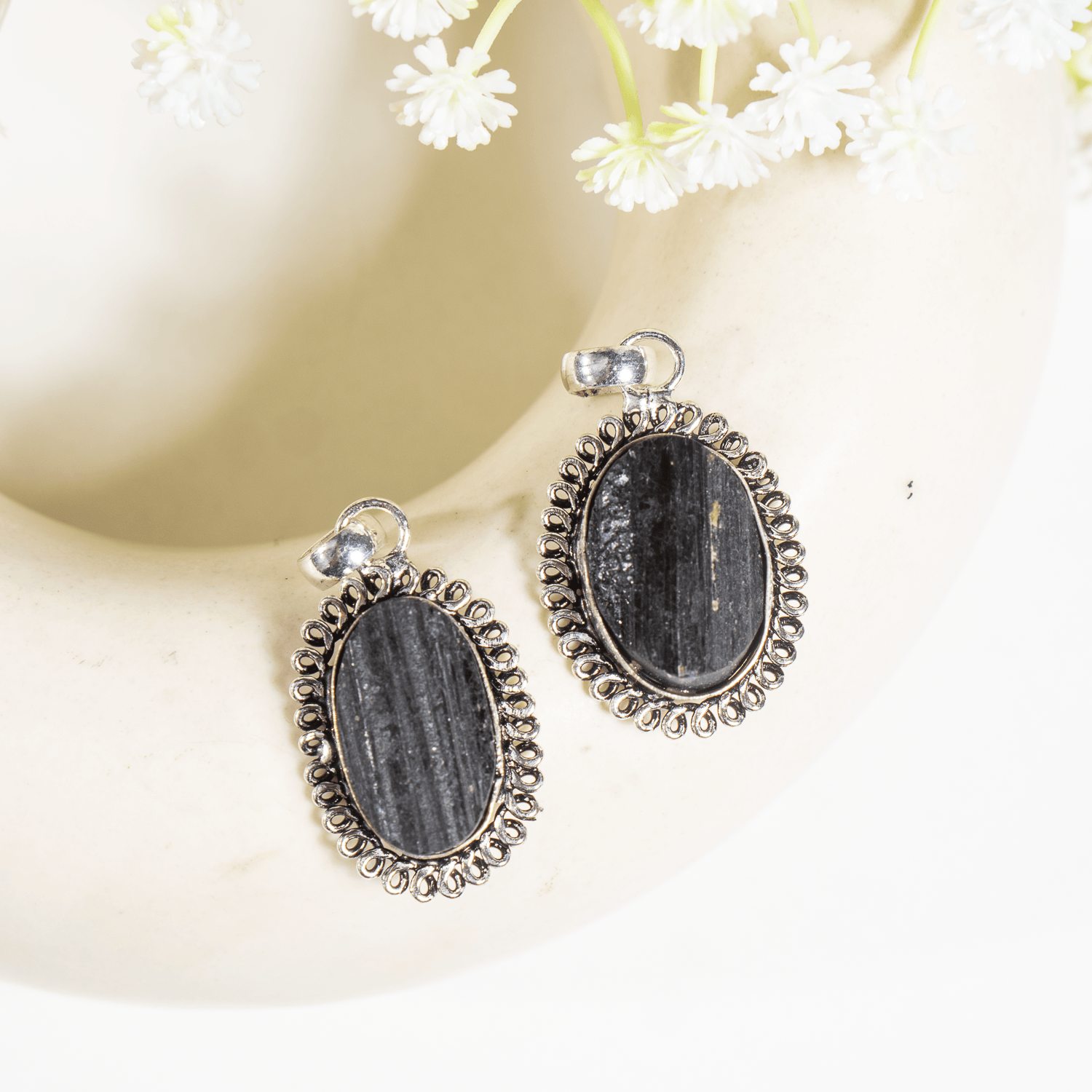 Black tourmaline Pendants – Natural Crystal Pendants Healing Gemstone Pendants