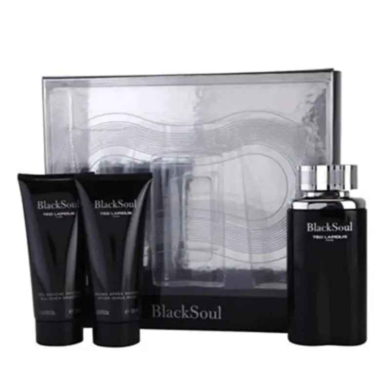 Blacksoul By Ted Lapidus For Men (3pc Gift set)