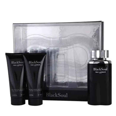Blacksoul By Ted Lapidus For Men (3pc Gift set)