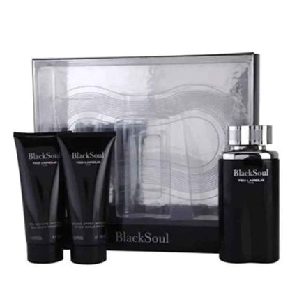 Blacksoul By Ted Lapidus For Men (3pc Gift set)