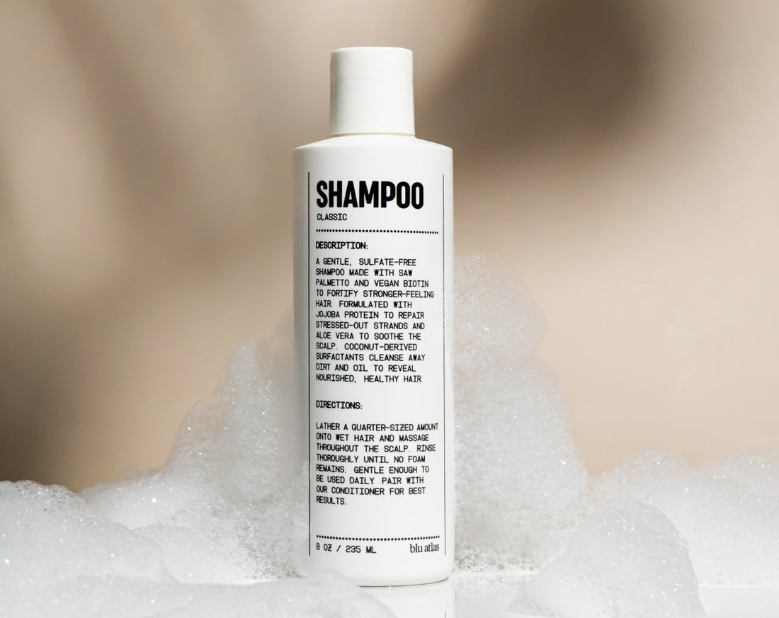 Natural Shampoo for All Hair Types by Blu Atlas