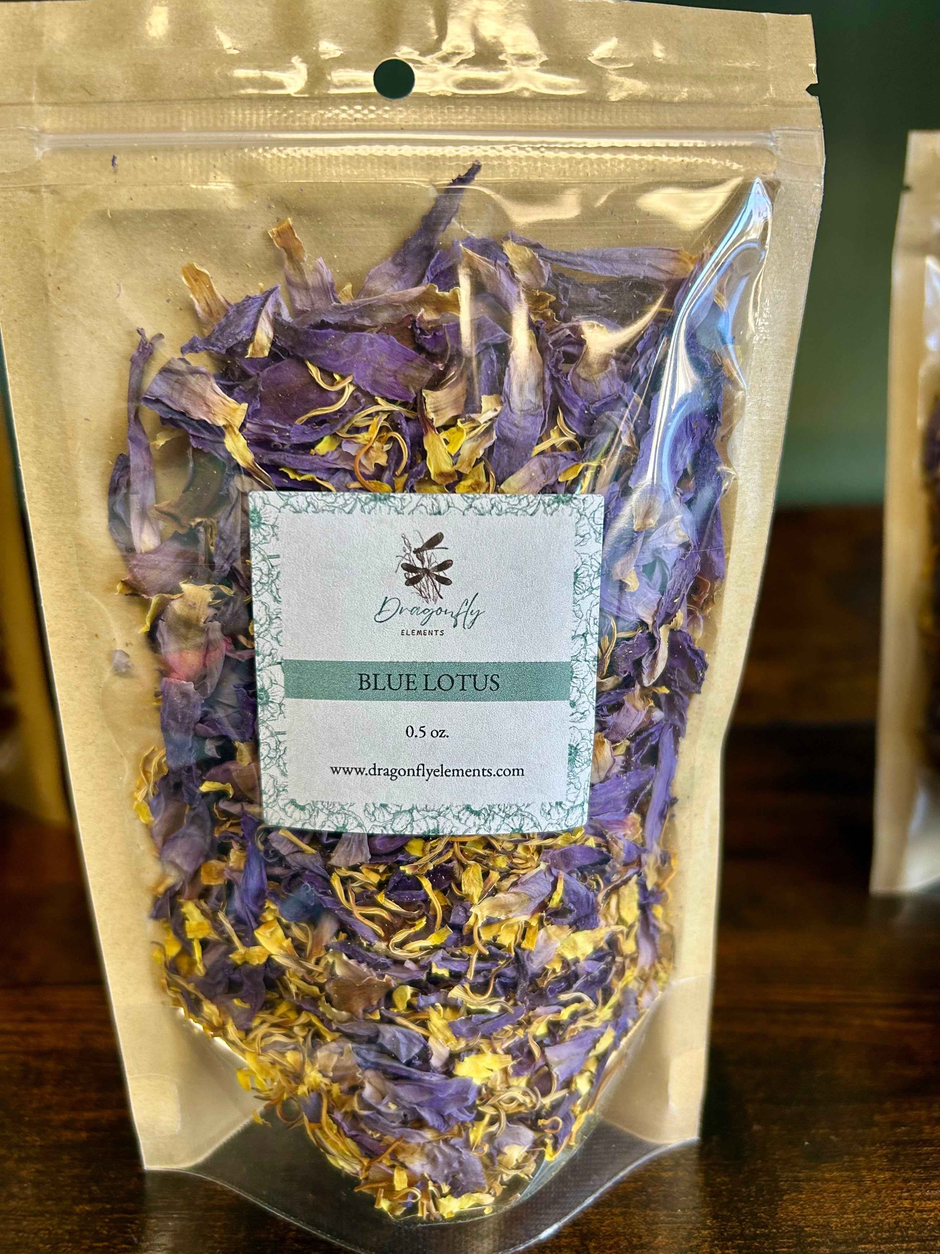 Blue Lotus Petals &amp; Stamens .5oz.