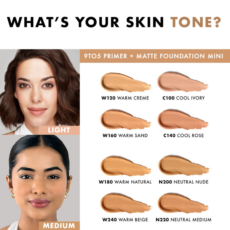 Lakme 9 To 5 Primer + Matte Mini Foundation - Warm Beige