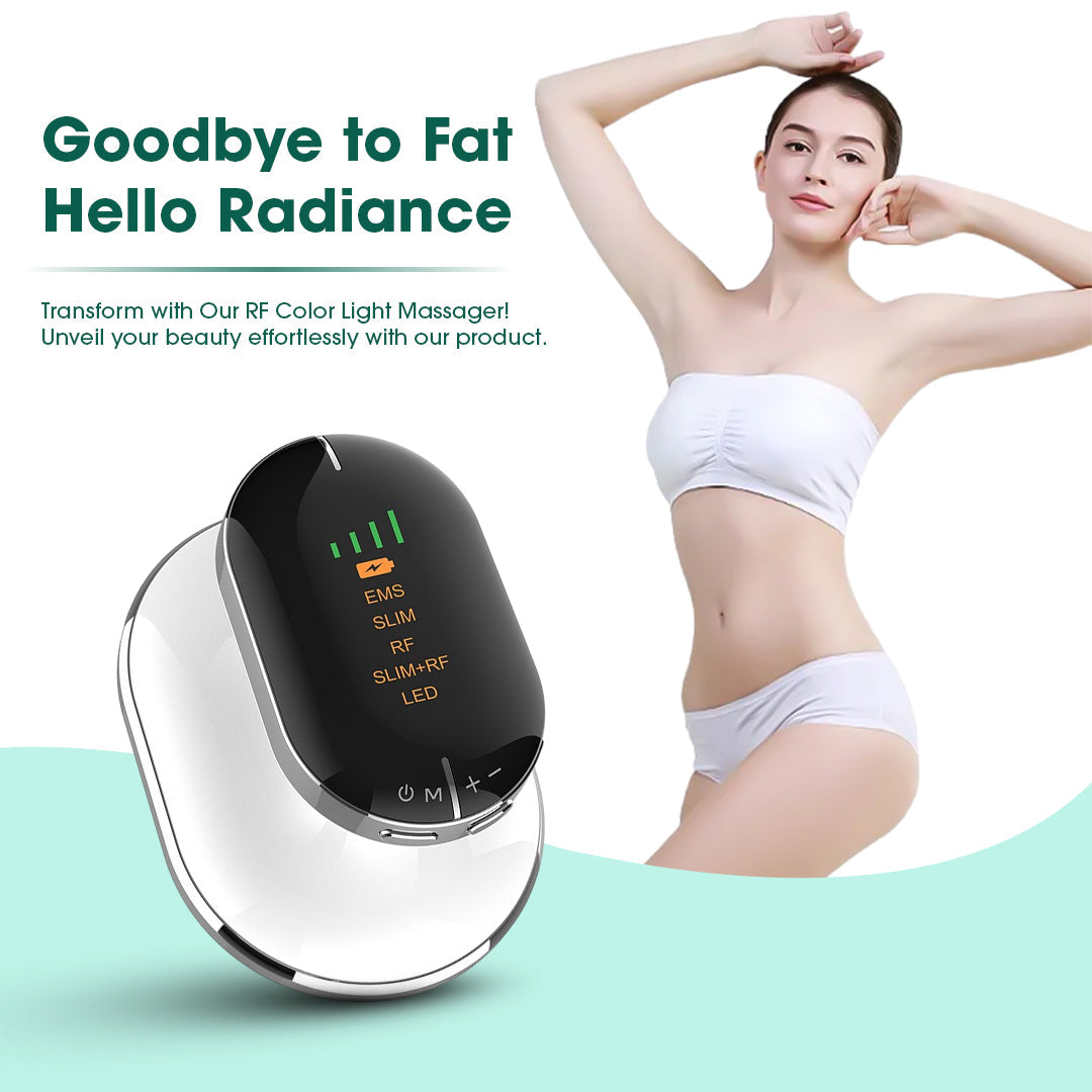 Advanced Body Slimming &amp; Contouring Device - RF, EMS &amp; LED Therapy for Fat Reduction - DestGlow