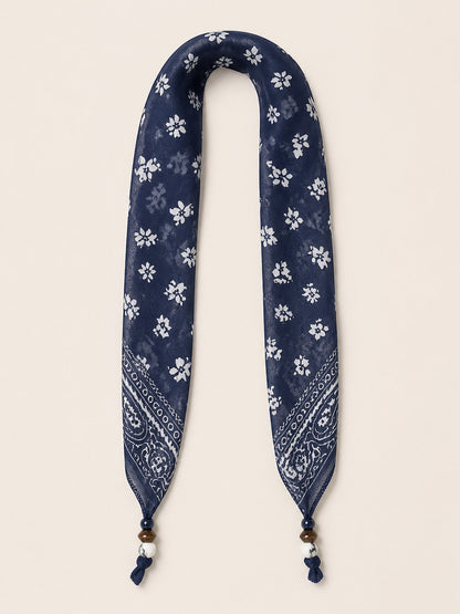 Bohemian Floral Multi-Functional Silk Scarf  DestGlow