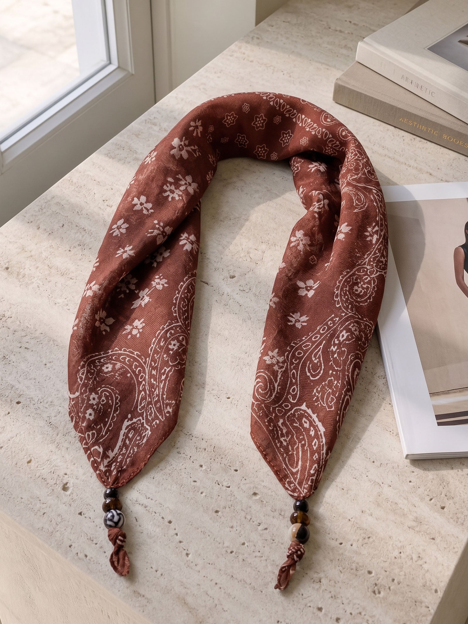 Bohemian Floral Multi-Functional Silk Scarf  DestGlow