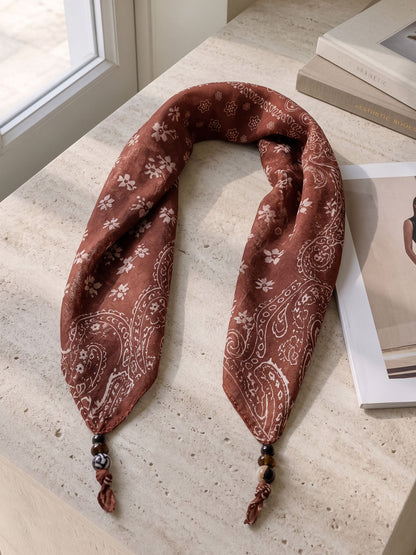 Bohemian Floral Multi-Functional Silk Scarf  DestGlow