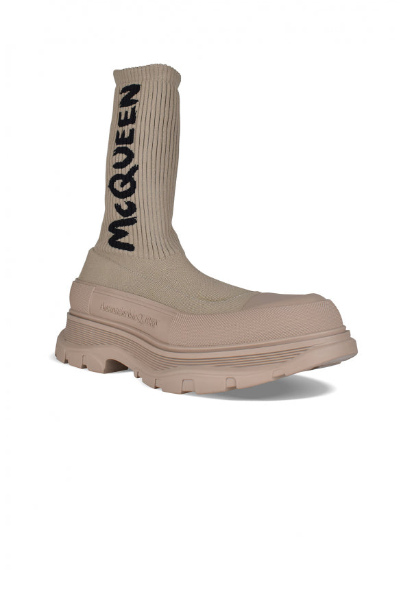 Alexander Mcqueen Men Graffiti Tread Slick Boots by Luosophy