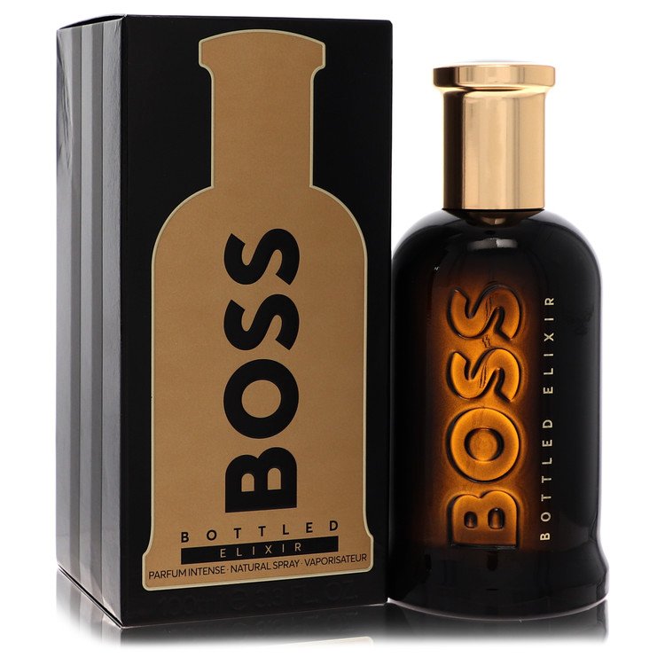 Boss Bottled Elixir by Hugo Boss Parfum Intense Spray 3.4 oz for Men 