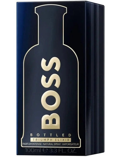 Bottled Triumph Elixir Intense By Hugo Boss For Men 3.3oz Parfum Spray by perfumesandrea