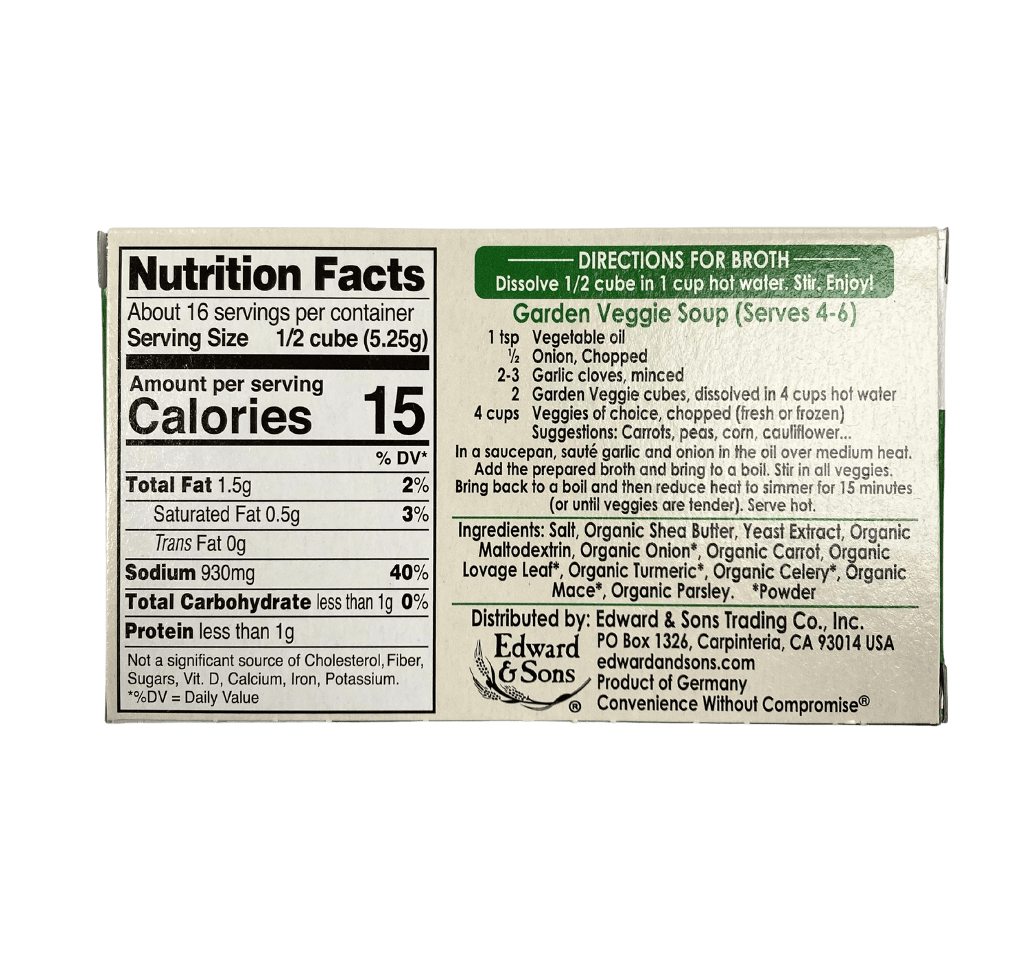 Bouillon Cubes, Vegan by Country Life Natural Foods