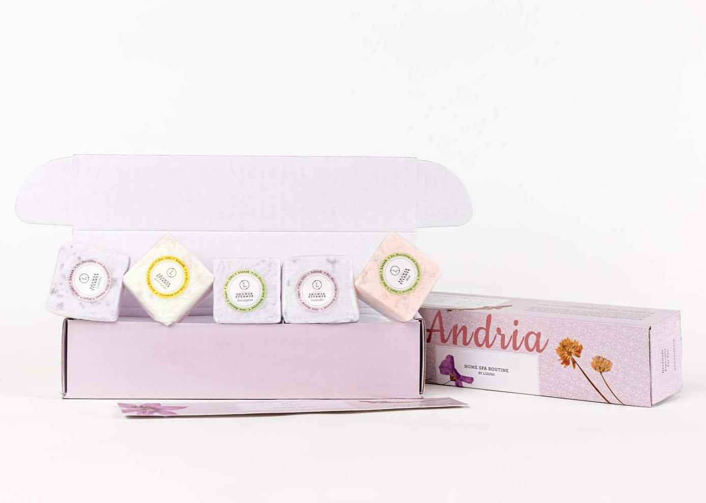 Mixed scents Shower Steamers Gift Set - 5 Big Fizzies, Cheer Up Package