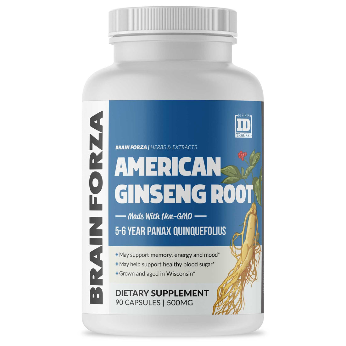 Wisconsin American Ginseng Root, 90 Capsules