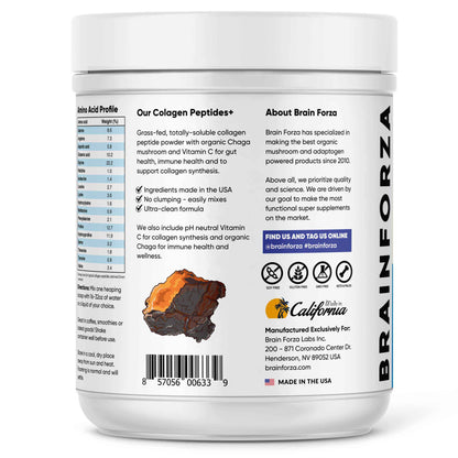 Collagen Peptides w/ Chaga &amp; Vitamin C