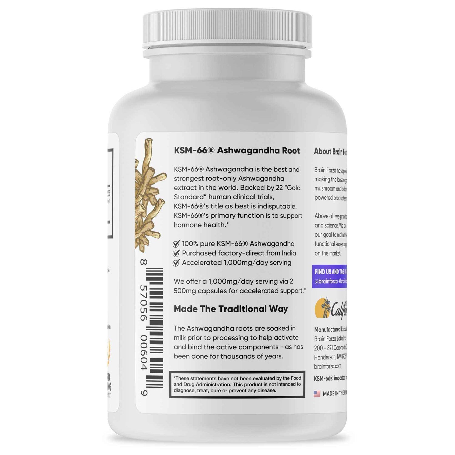 KSM-66 Ashwagandha Root, 90 Capsules