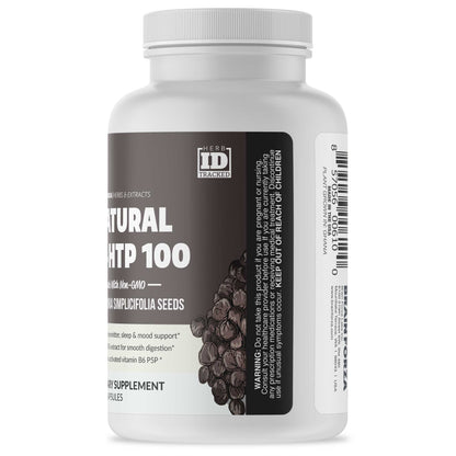 Natural 5-HTP 100mg w/ Vitamin B6, 120 Capsules