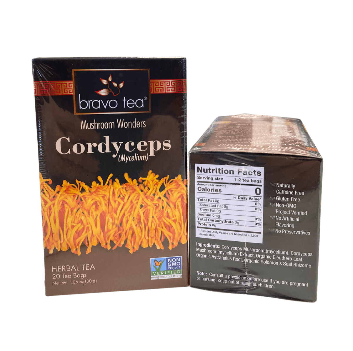 Herbal Tea, Bravo, Mushroom Wonders by Country Life Natural Foods