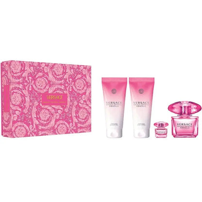 Bright Crystal Absolu By Versace For Women 4Pcs Set EDP Spray