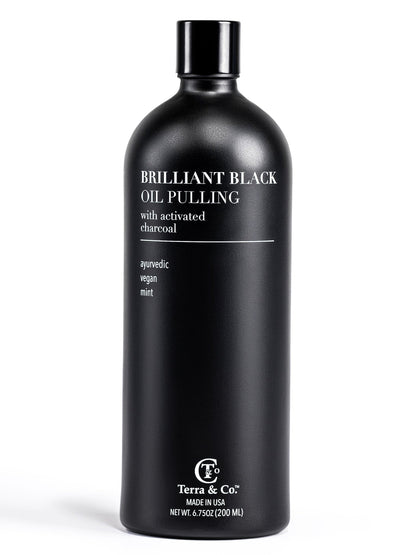 Brilliant Black® Oil Pulling – Ayurvedic Mouthwash for Teeth Whitening, Detox &amp; Gum Health