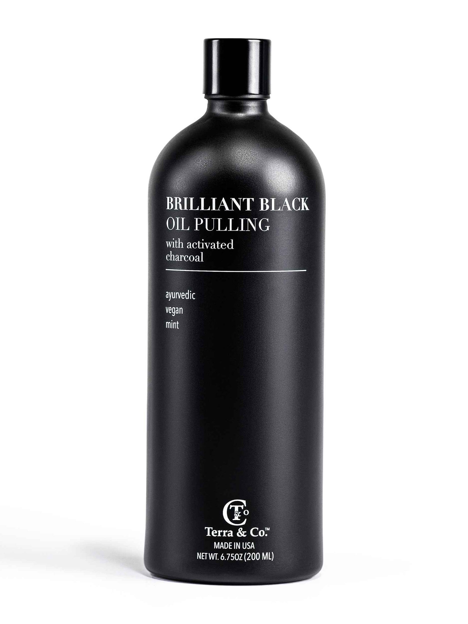 Brilliant Black® Oil Pulling – Ayurvedic Mouthwash for Teeth Whitening, Detox &amp; Gum Health