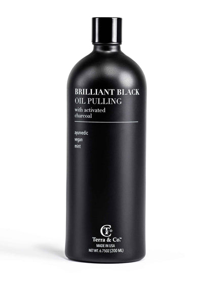 Brilliant Black® Oil Pulling – Ayurvedic Mouthwash for Teeth Whitening, Detox &amp; Gum Health