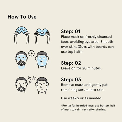 Bro Mask - Hydrogel Sheet Mask (4 Pack) by JAXON LANE