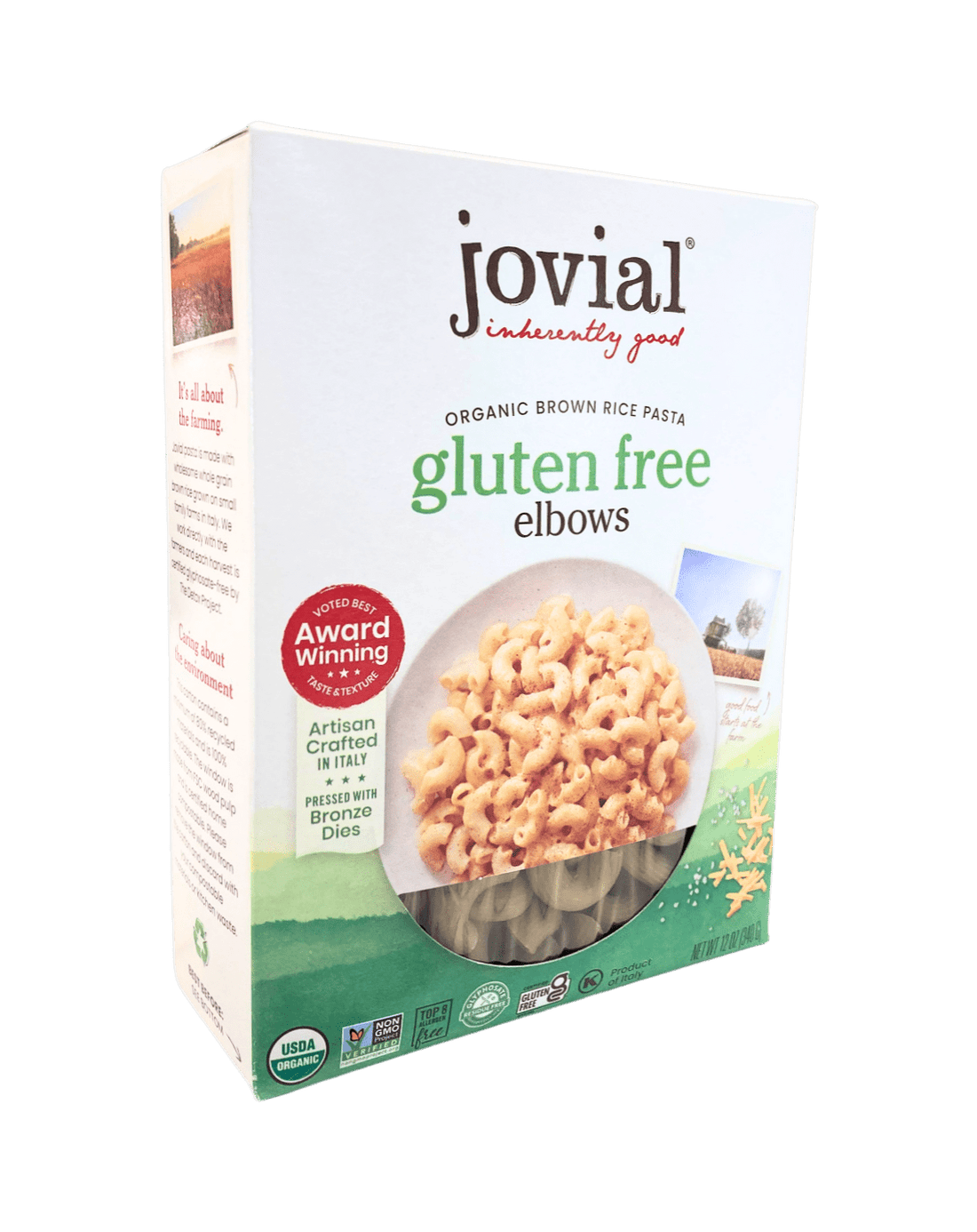 Elbows, Brown Rice, Organic, Jovial, Gluten-Free by Country Life Natural Foods
