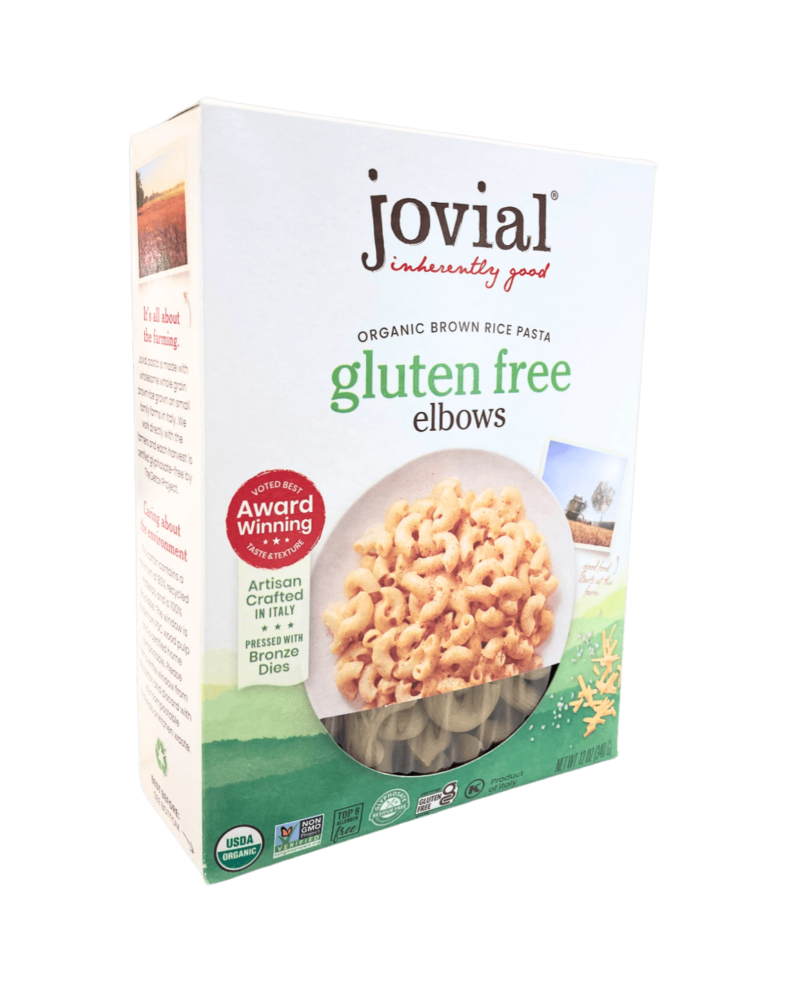 Elbows, Brown Rice, Organic, Jovial, Gluten-Free by Country Life Natural Foods