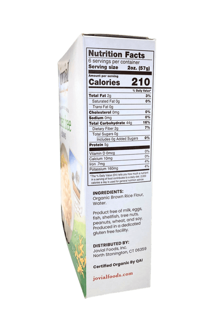 Elbows, Brown Rice, Organic, Jovial, Gluten-Free by Country Life Natural Foods
