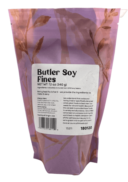 Soy Fines, Non-GMO, Butler by Country Life Natural Foods