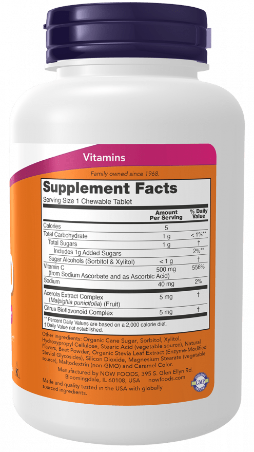 C-500 Chewable Cherry-Berry by Country Life Natural Foods