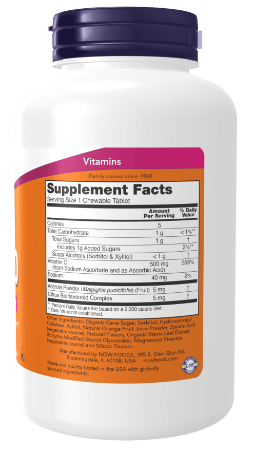 C-500 Chewable Orange by Country Life Natural Foods