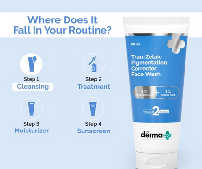 The Derma Co Tran-Zelaic Pigmentation Corrector Face Wash