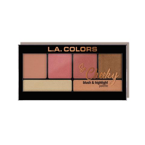 L.A. COLORS So Cheeky Blush &amp; Highlighter - Peaches &amp;amp; Cream 