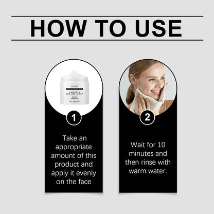Ouhoe Pumpkin Enzyme Mask Facial Skin Deep Cleansing Pores Gentle Nourishing Skin Care Mud Mask