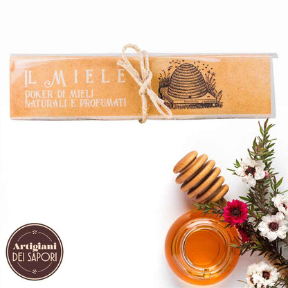 Artigiani dei Sapori, 4 Pack, Various Italian Honey Set "Il Miele"