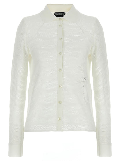 Tom Ford Women Openwork Cardigan by Luosophy