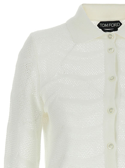 Tom Ford Women Openwork Cardigan by Luosophy