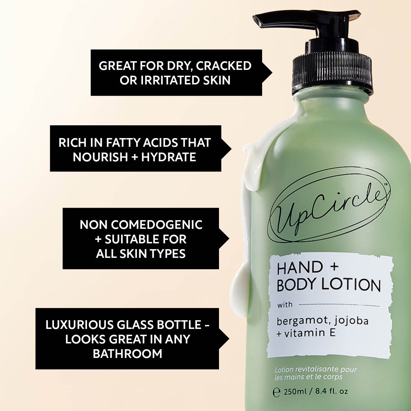 Hand + Body Lotion with Bergamot Water by UpCircle