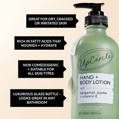 Hand + Body Lotion with Bergamot Water by UpCircle