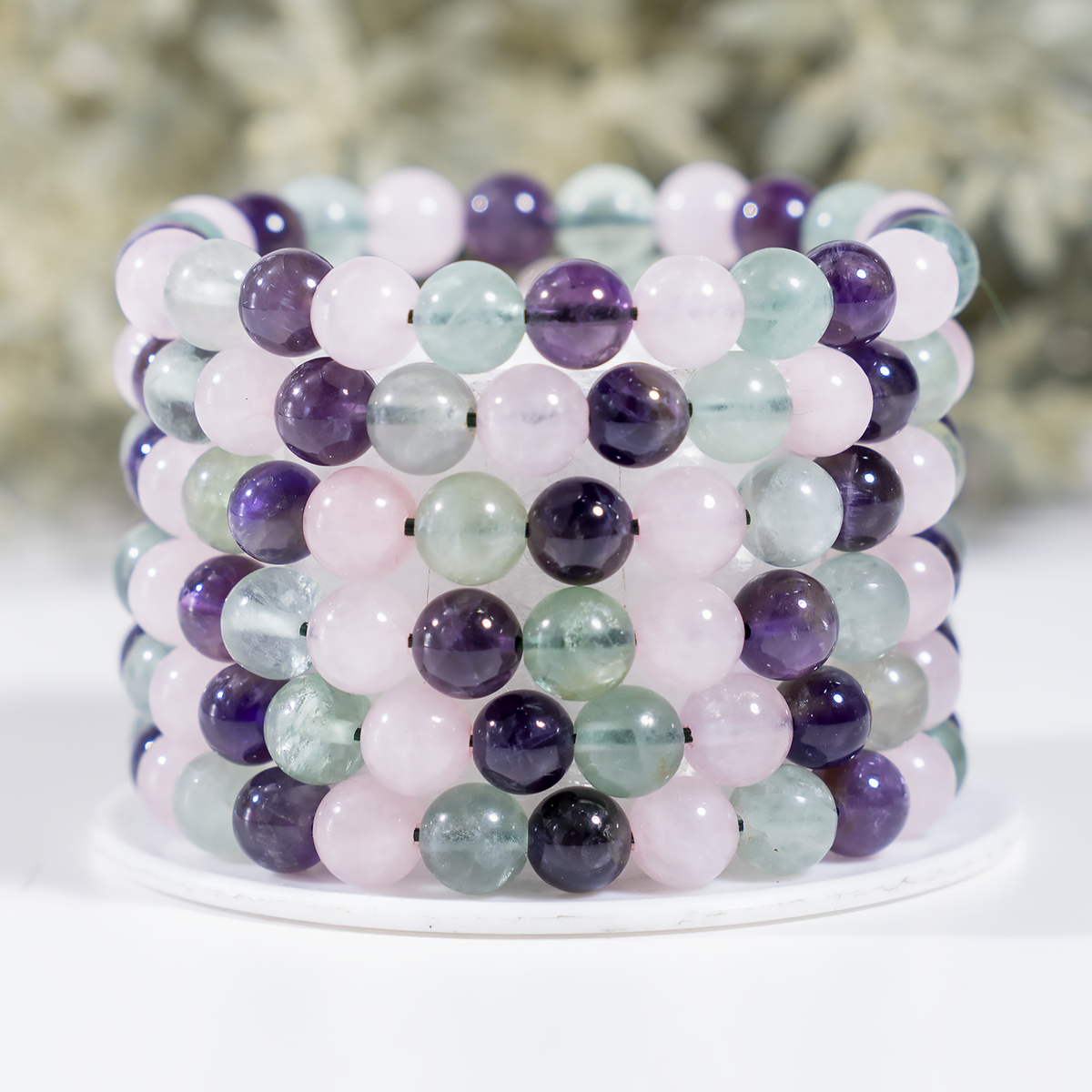 Assisting in Achieving CALM Crystal Bracelet(Tranquility and Mental Clarity)  DestGlow